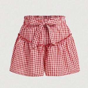 Plus Size Fashion Plain Pockets Ruched Ruched Loose Fifth Shorts